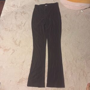 Dark brown Rave City high waisted flared pants- size S